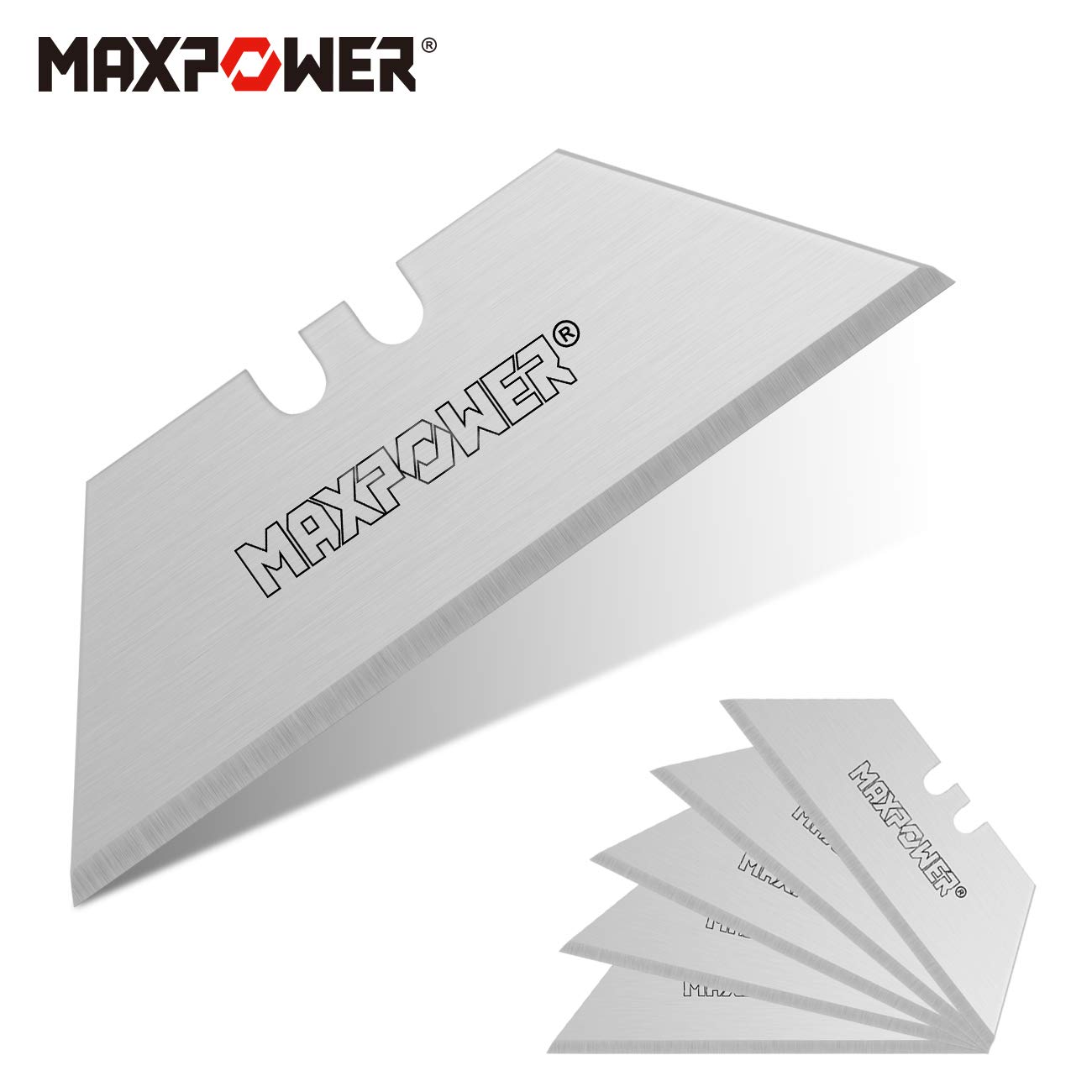 MaxPower Outils de coupe Lames trapèze SK5 100 pièces