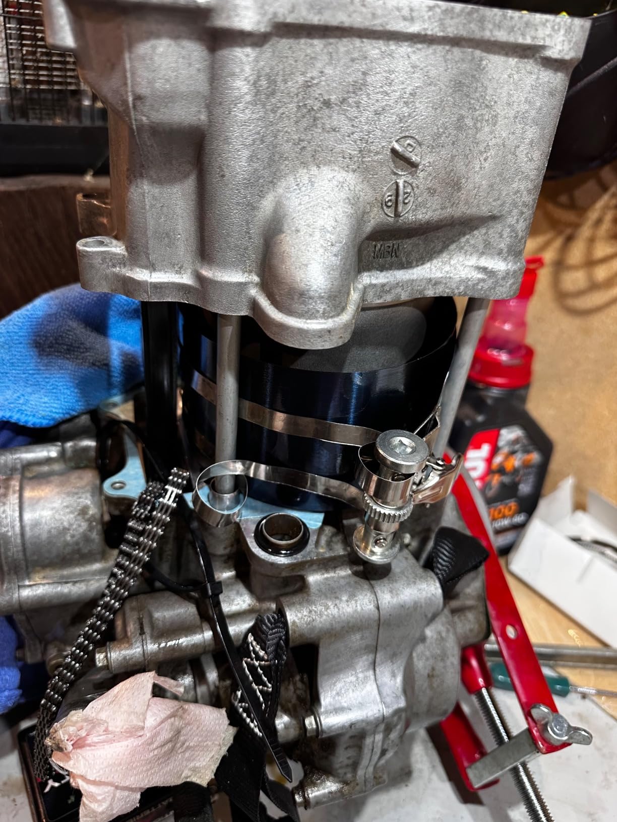 CCLIFE Spring Compressor kit segments piston 5 pièces