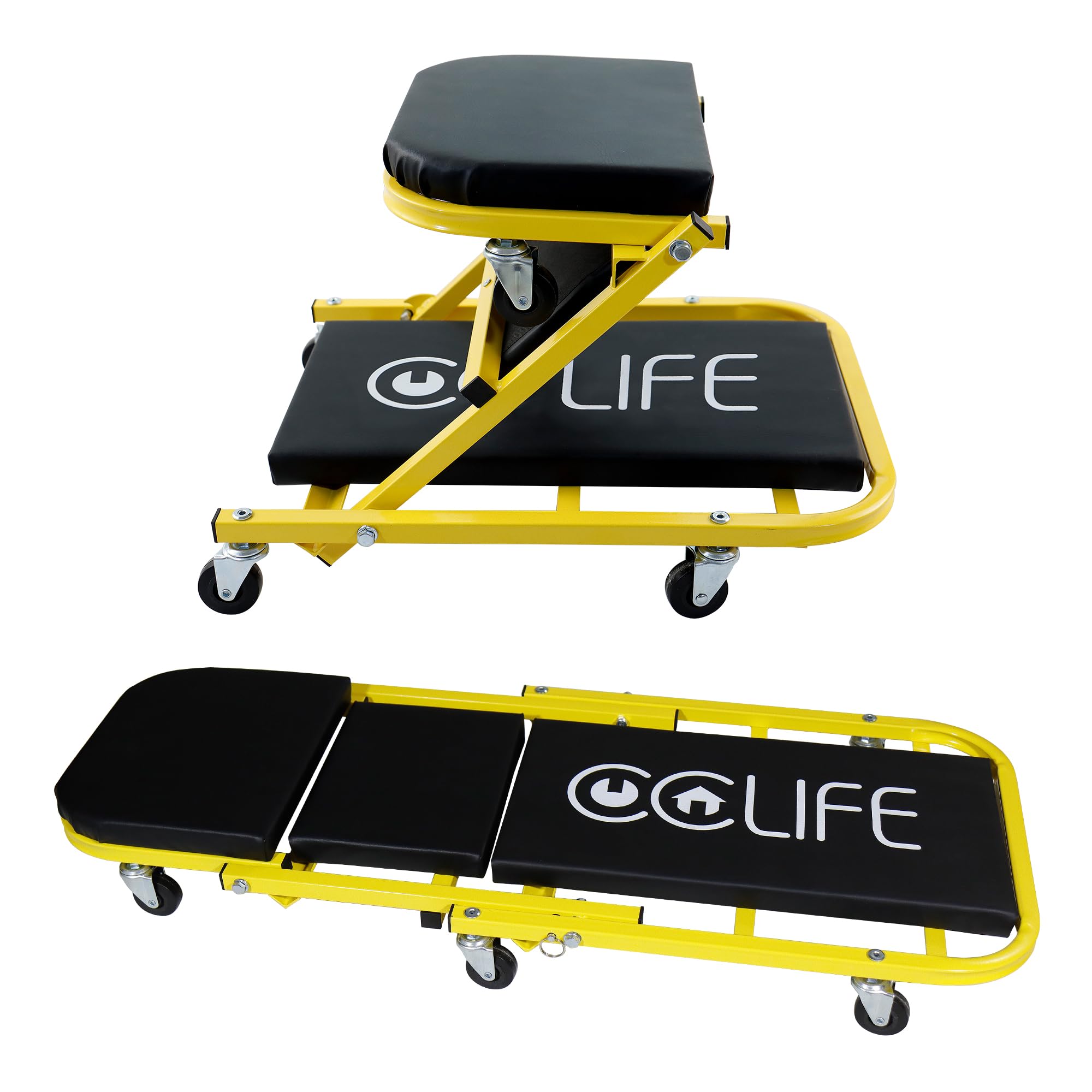 CCLife DIY Tools chariot visite pliable 2 en 1 150 kg