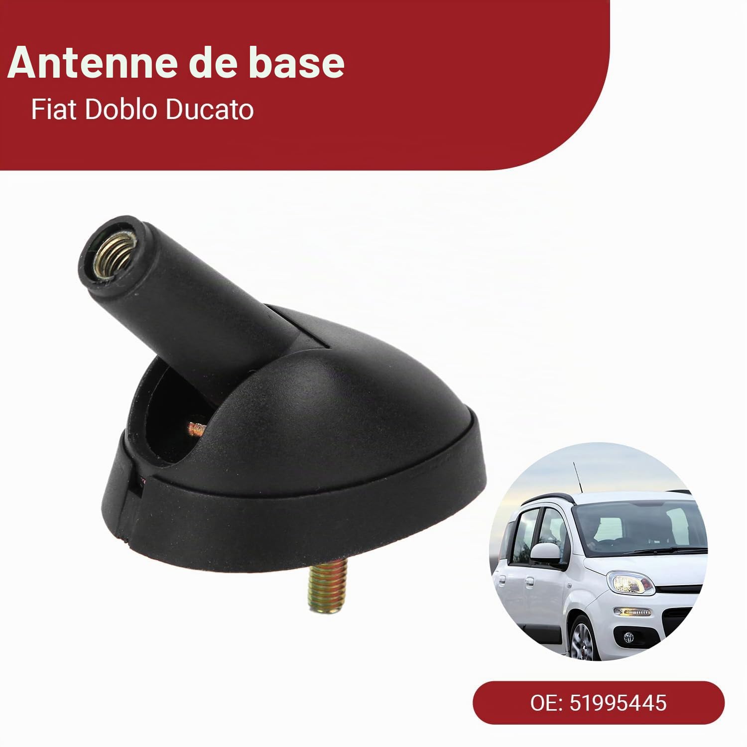 OUKENS Base d’antenne 51995445 Fiat Ducato ABS