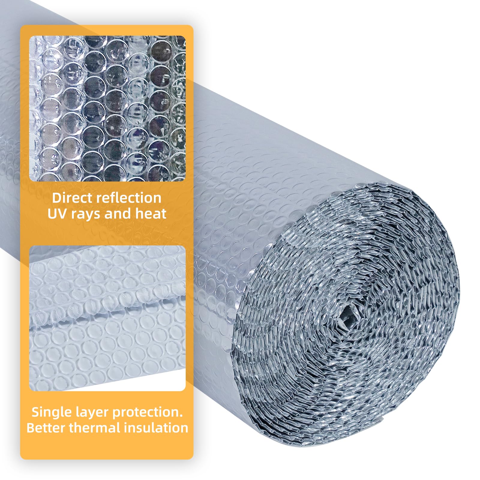 CCLIFE Isolant thermique aluminium bulles 1x10 m 10m²