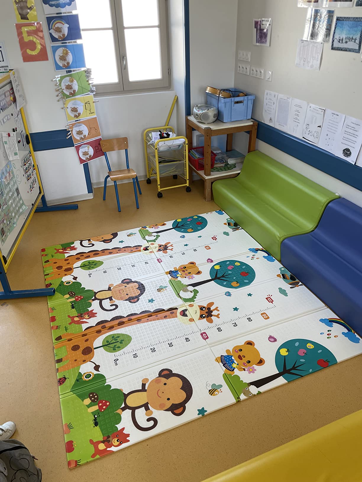 CCLIFE Baby & Kids tapis jeux 196x175 chiffres girafes