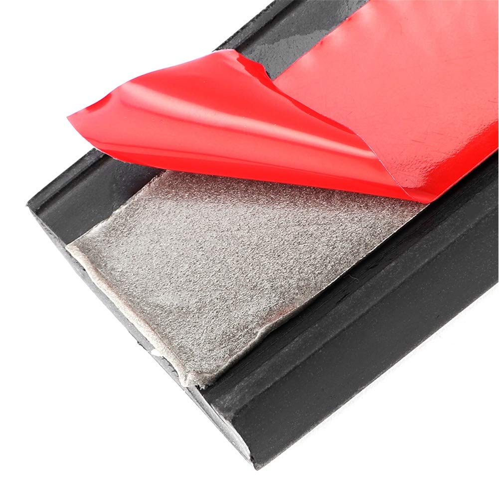OUKENS Sourcil Roue 4,5 cm x 1,5 m Caoutchouc Noir