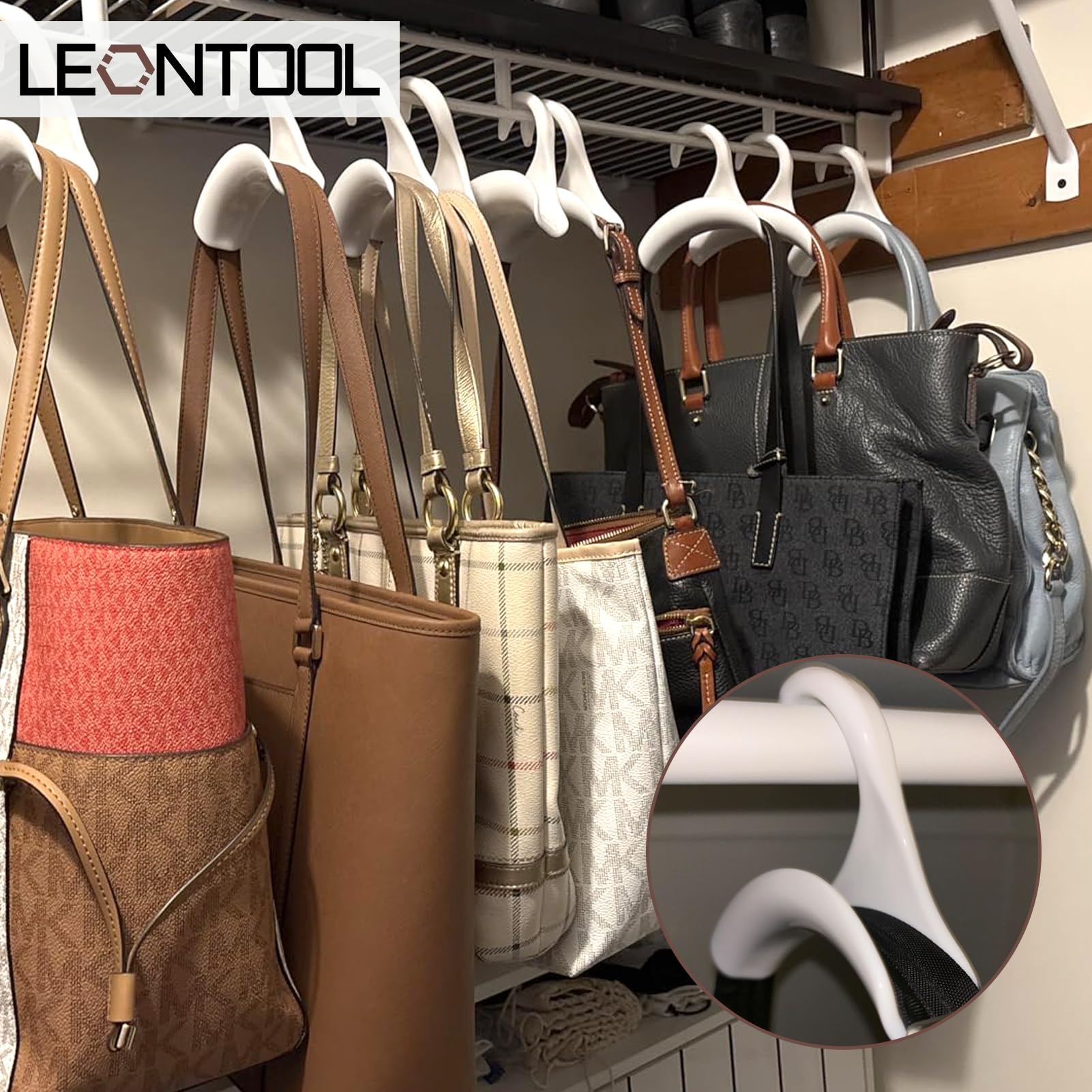 LEONTOOL Rangement d'Outils Crochet Sac Lot 12 Charge 10 kg