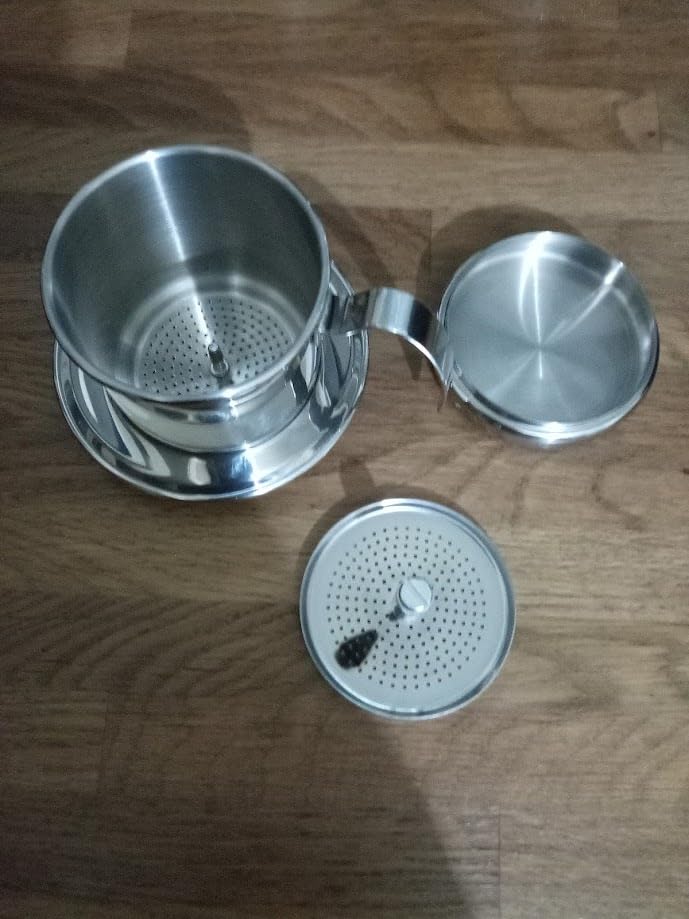 OUKENS Filtre Café Vietnamien Inox 100 ml 1 Tasse Réutilisable