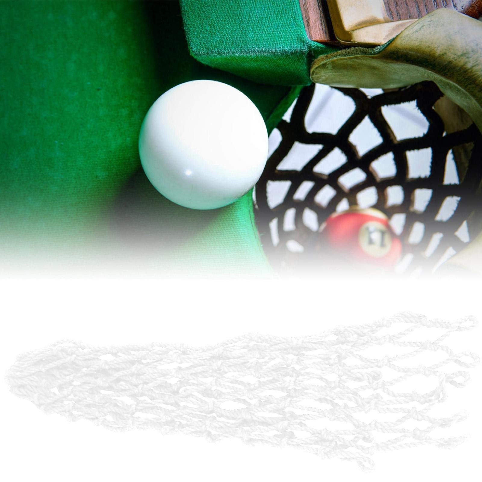 OUKENS Sports et loisirs filet poche billard blanc 6 pièces