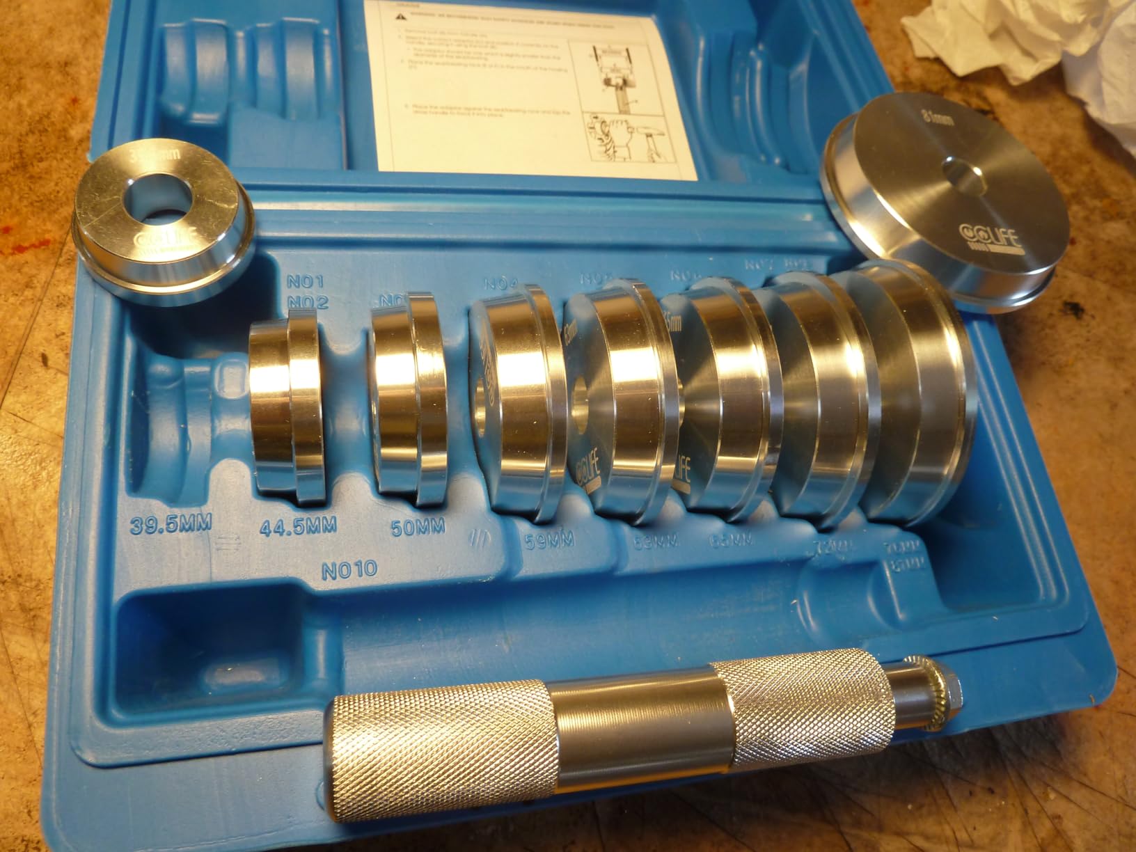 CCLife Puller Set extracteur roulement 17 pièces alu