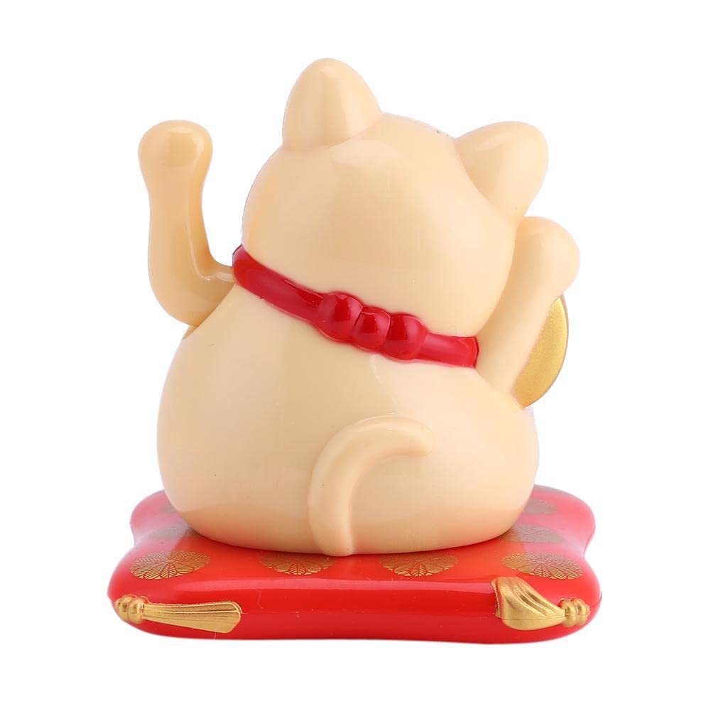 Jadeshay Articles Ménagers Maneki Neko Solaire Jaune