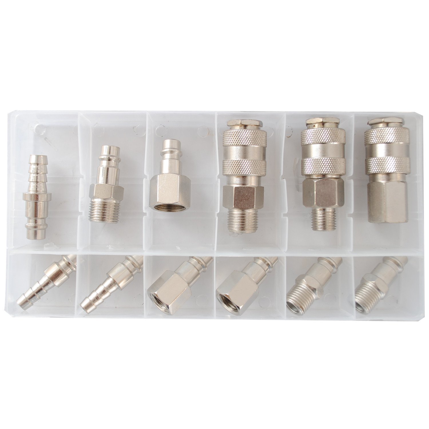 CCLIFE Coffret Embouts Compresseur 12 Pcs 1/4