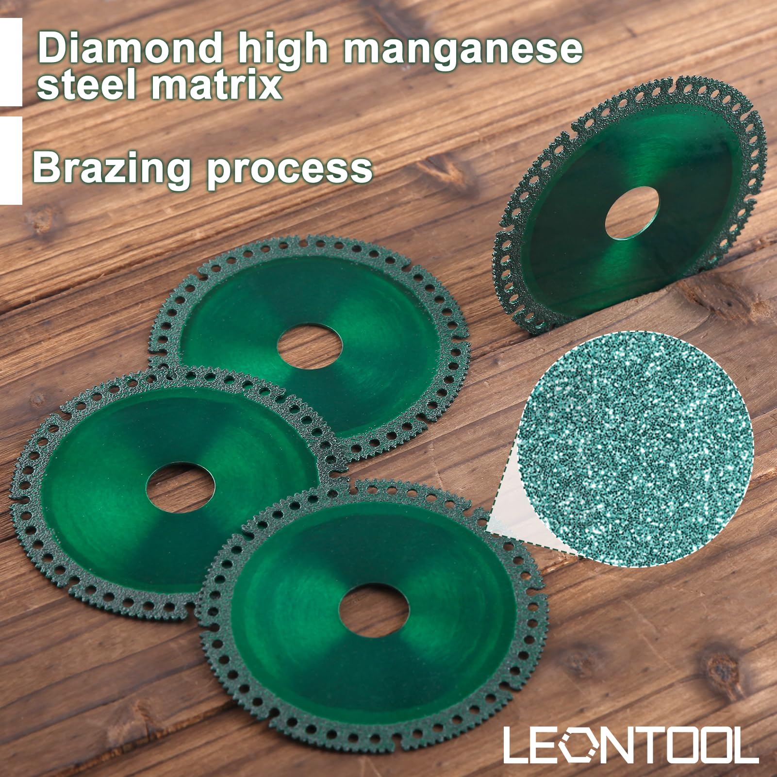 LEONTOOL Sanding lot 5 disques coupe 100 mm multifonction