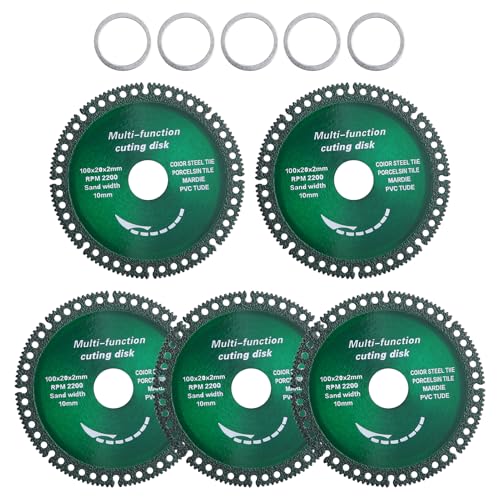 LEONTOOL Sanding lot 5 disques coupe 100 mm multifonction