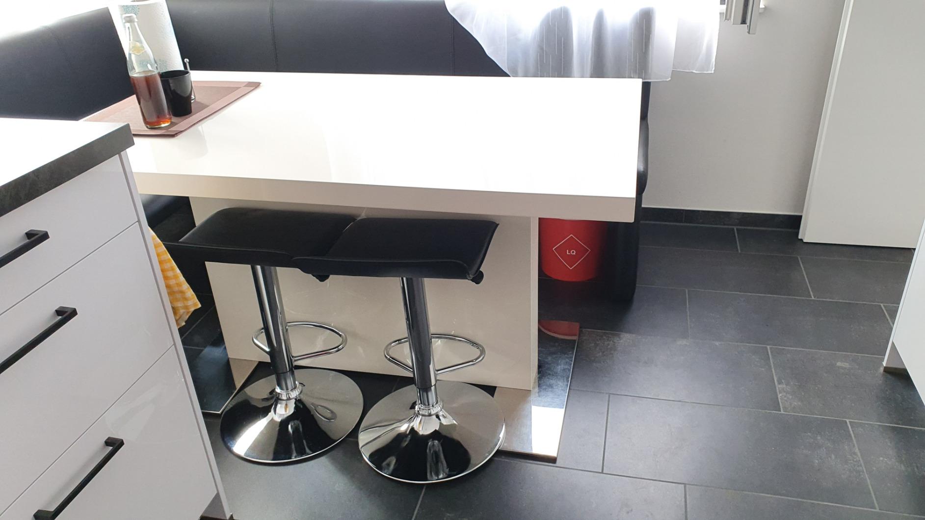 CCLIFE DIY Tools Tabouret Bar Noir Pivotant Lot 2 Simili