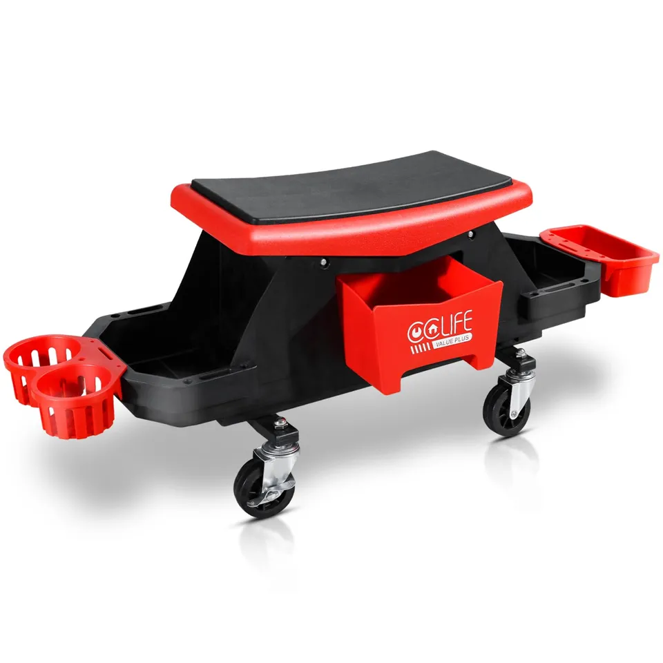 CCLife DIY Tools tabouret mécanicien roulant 180 kg avec tiroir