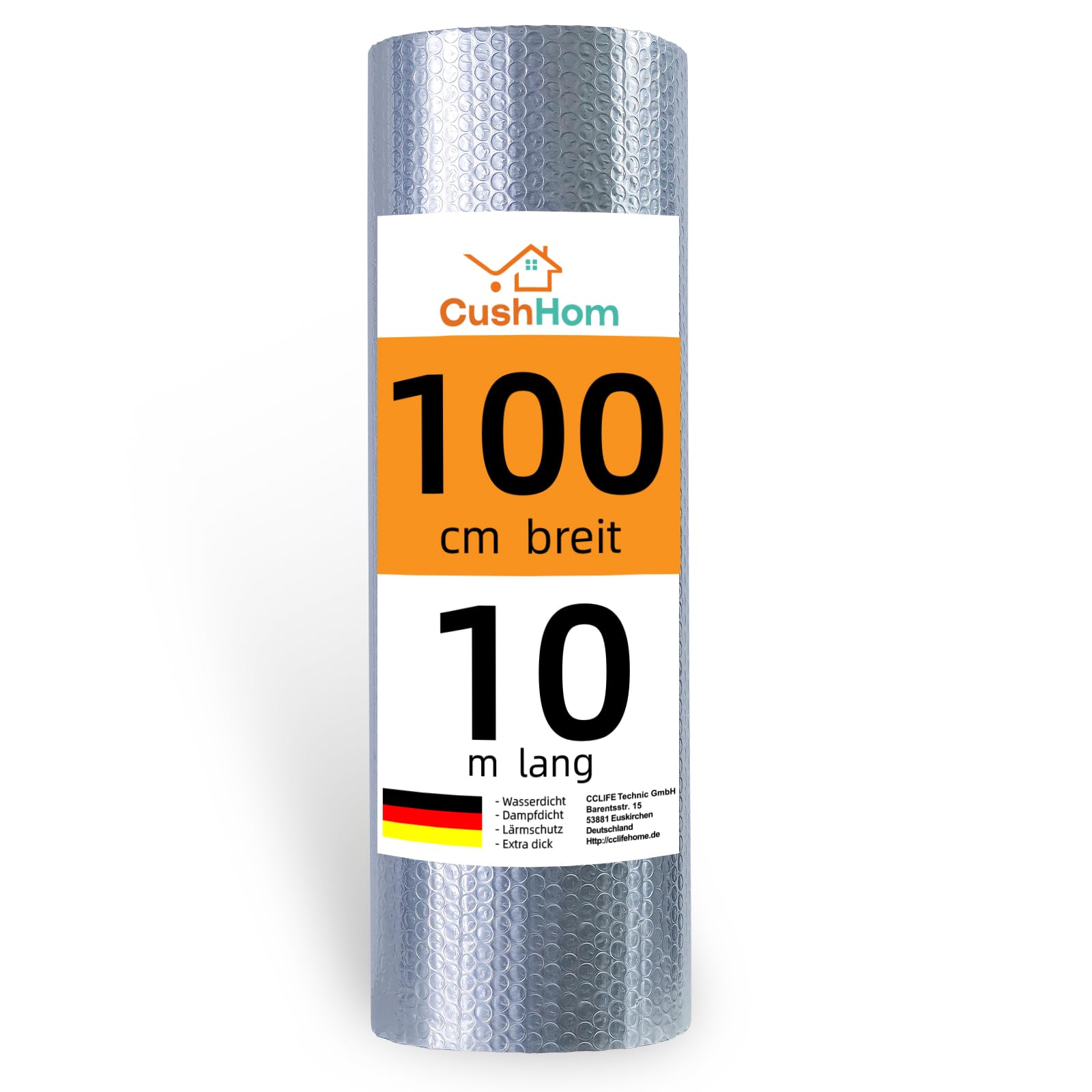 CCLIFE Isolant thermique aluminium bulles 1x10 m 10m²