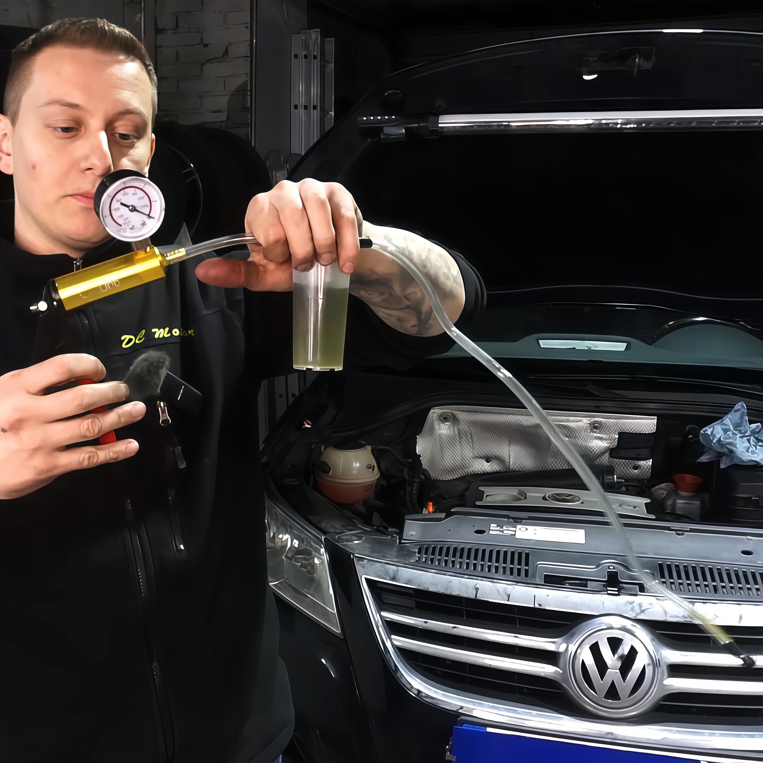 CCLIFE Purgeur Frein Pompe à Vide Liquide Auto Moto