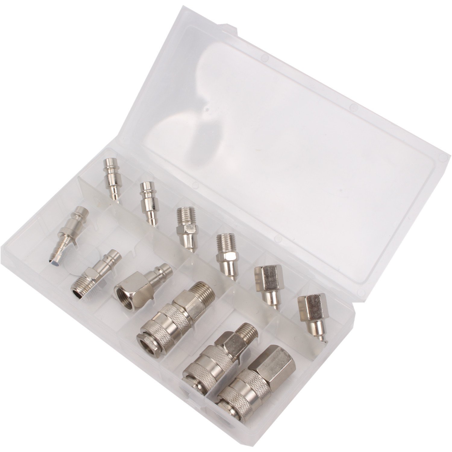 CCLIFE Coffret Embouts Compresseur 12 Pcs 1/4