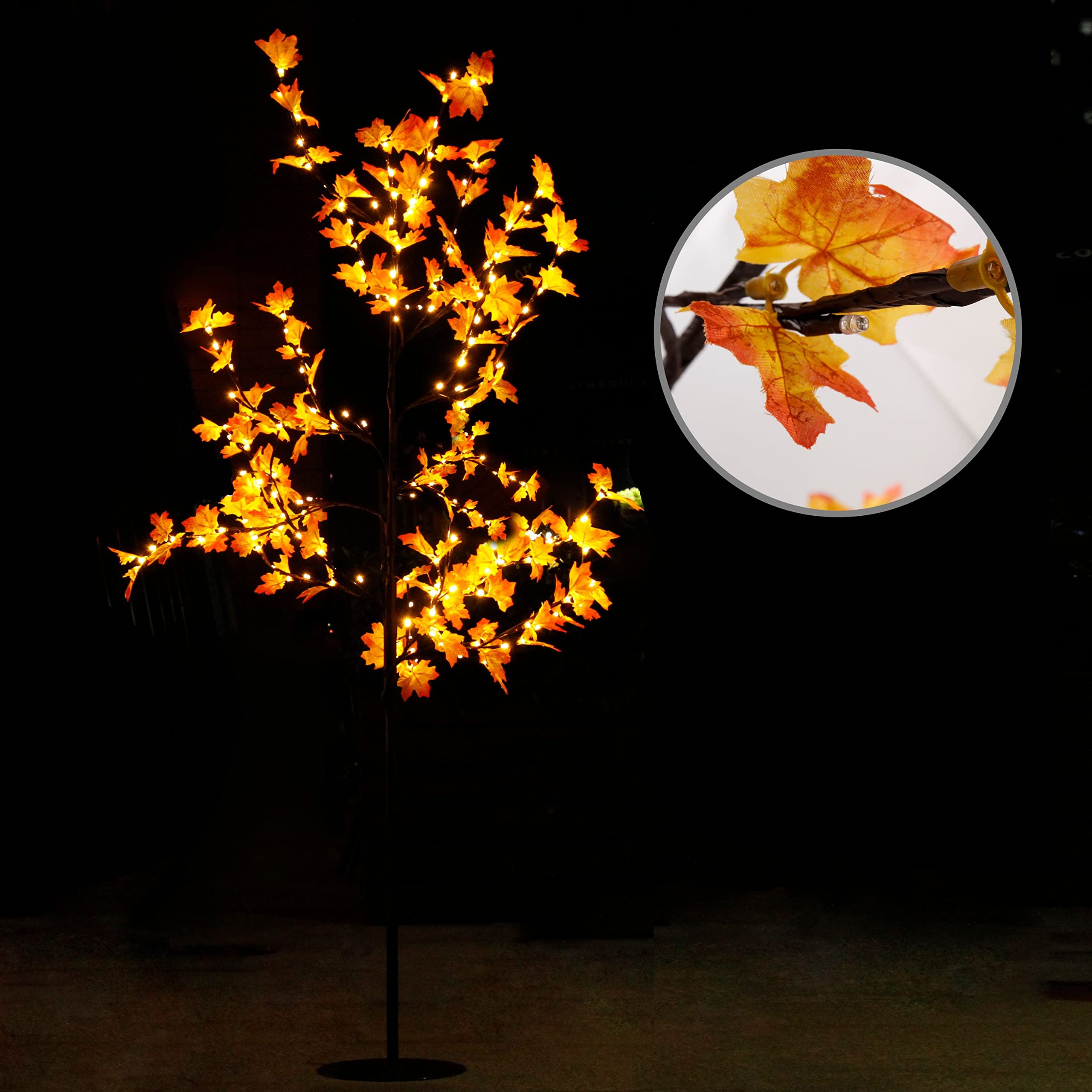 CCLIFE DIY Tools arbre lumineux LED blanc chaud 180cm 160 LED
