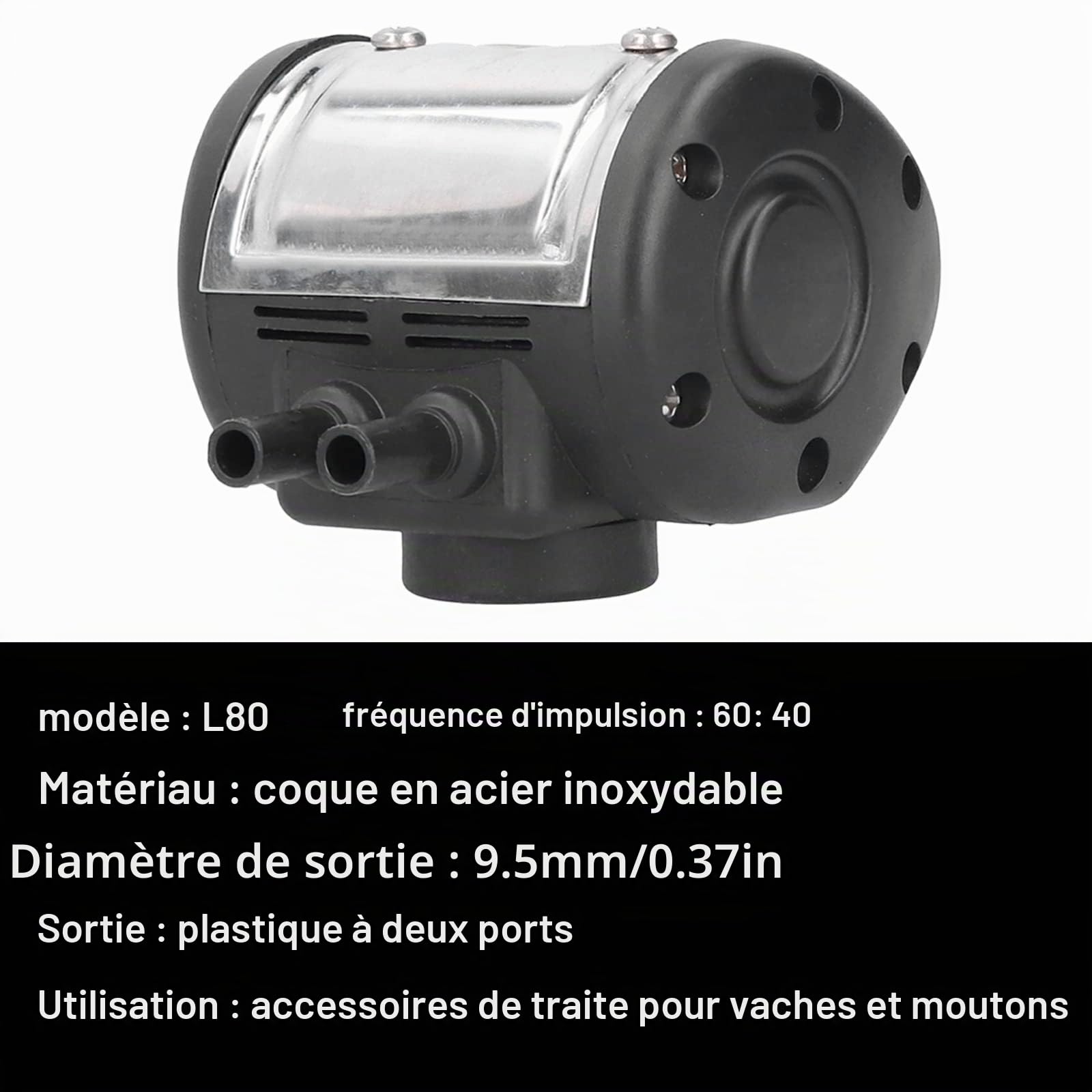 OUKENS Pulsateur machine à traire 2 sorties plastique