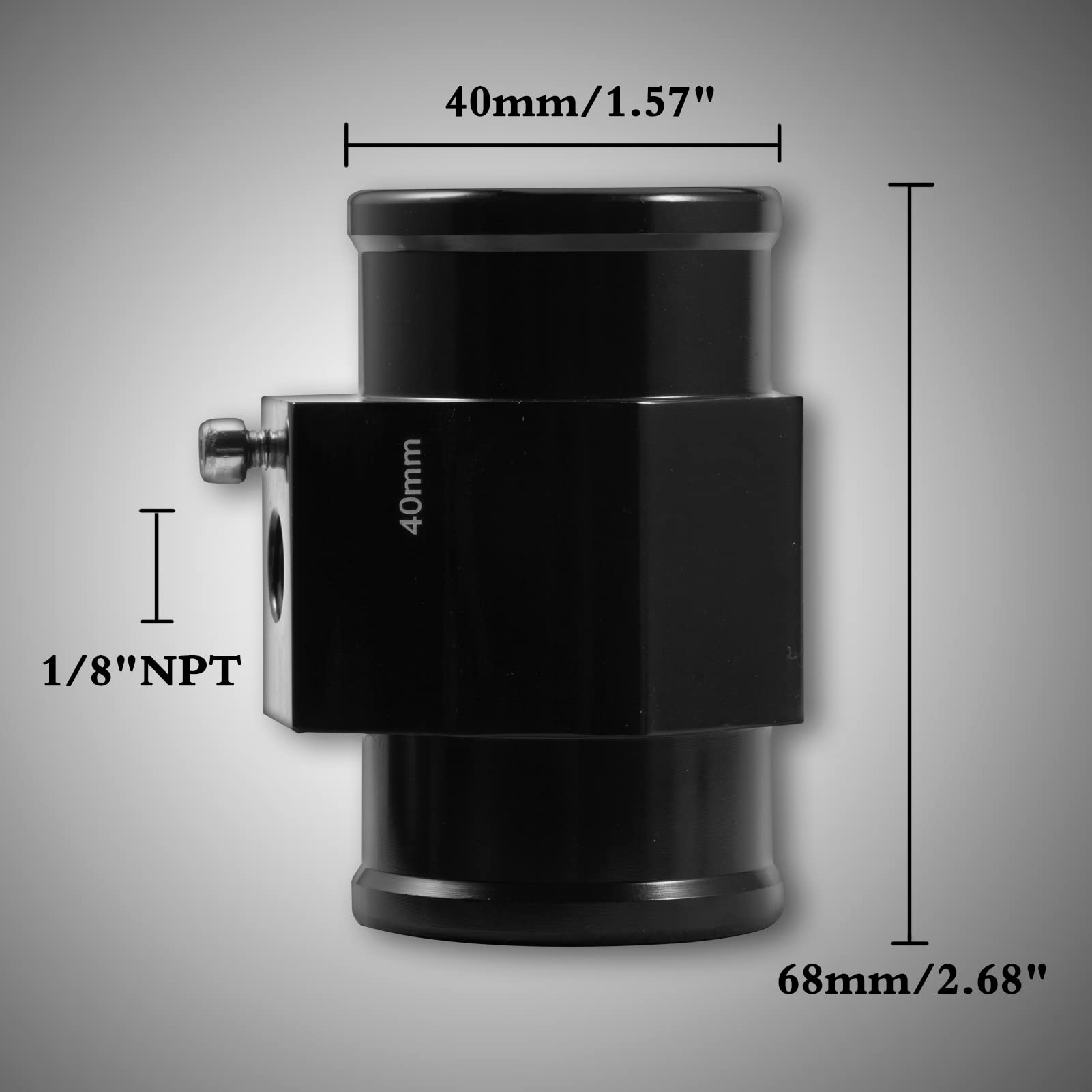 LEONTOOL 40mm adaptateur durite radiateur sonde eau alu