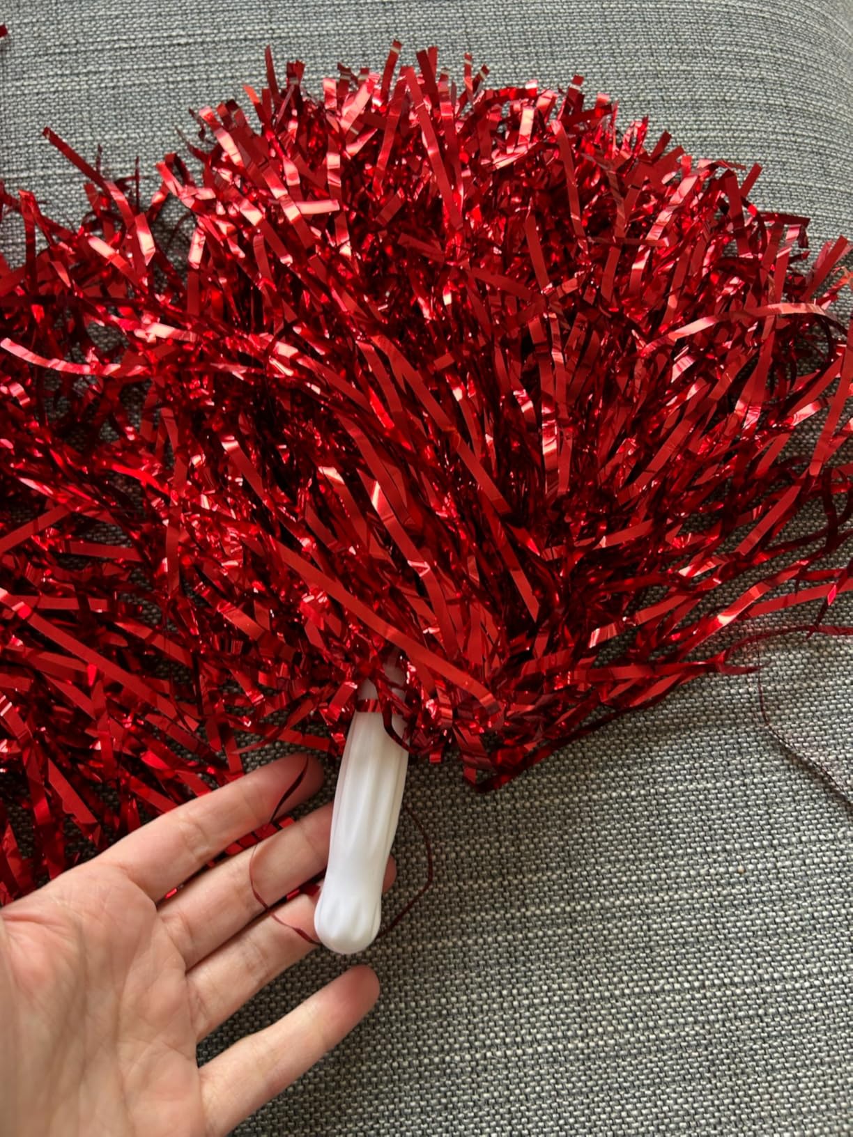 OUKENS pompons pom-pom girl bleu 6 pièces PET