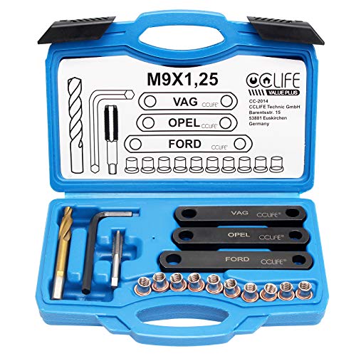CCLIFE Brake System Tools kit filetage frein M9x1,25 16 pcs