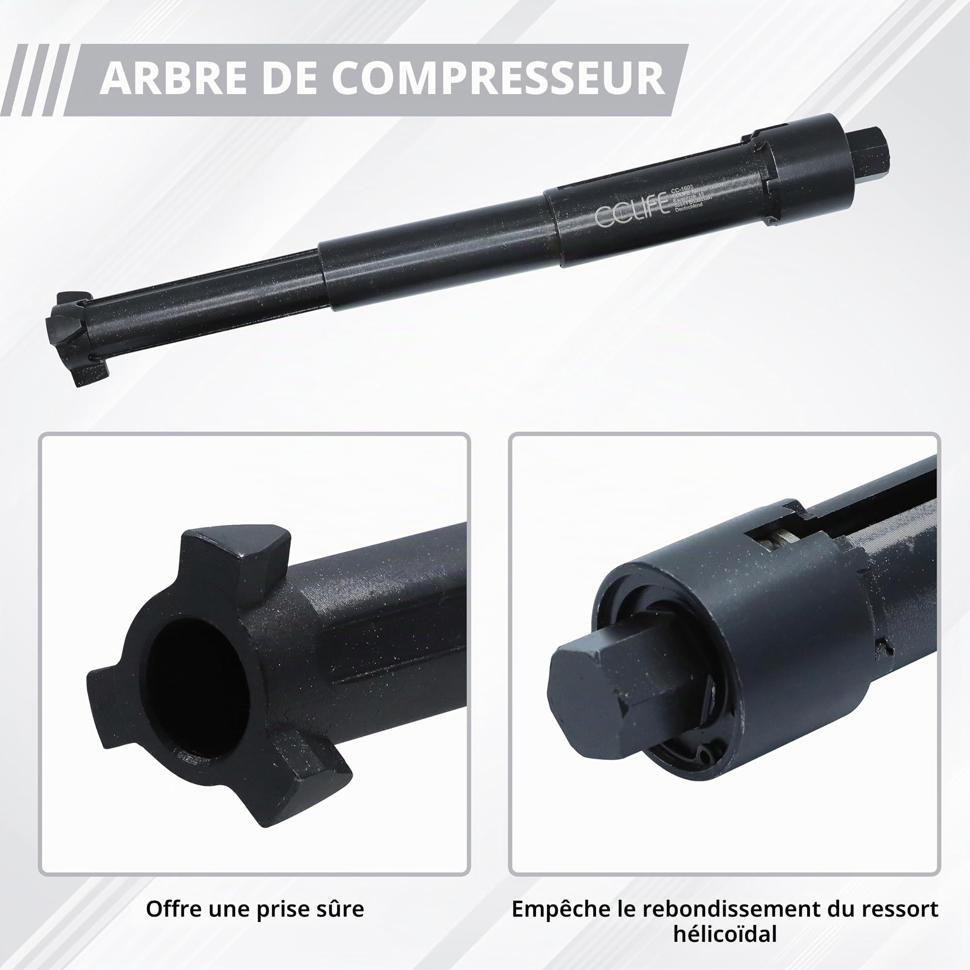 CCLIFE Spring Compressor compresseur ressort intérieur Mercedes 300 mm