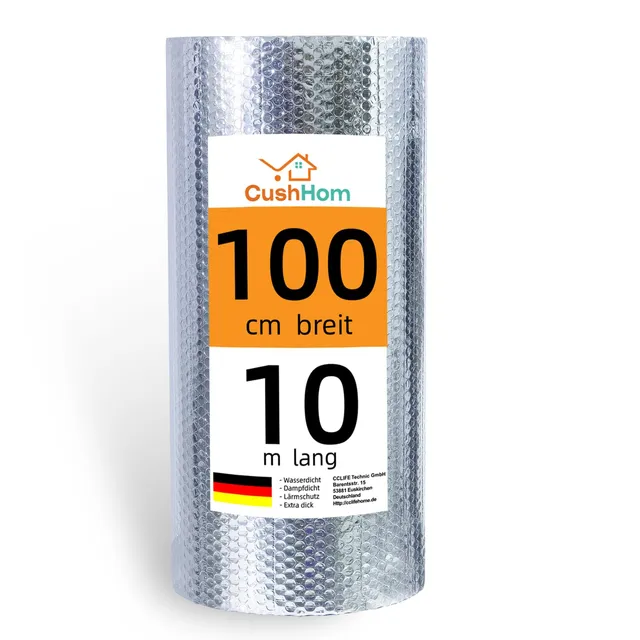 CCLIFE DIY Tools Isolant Alu Bulle 1x10m Double Couche