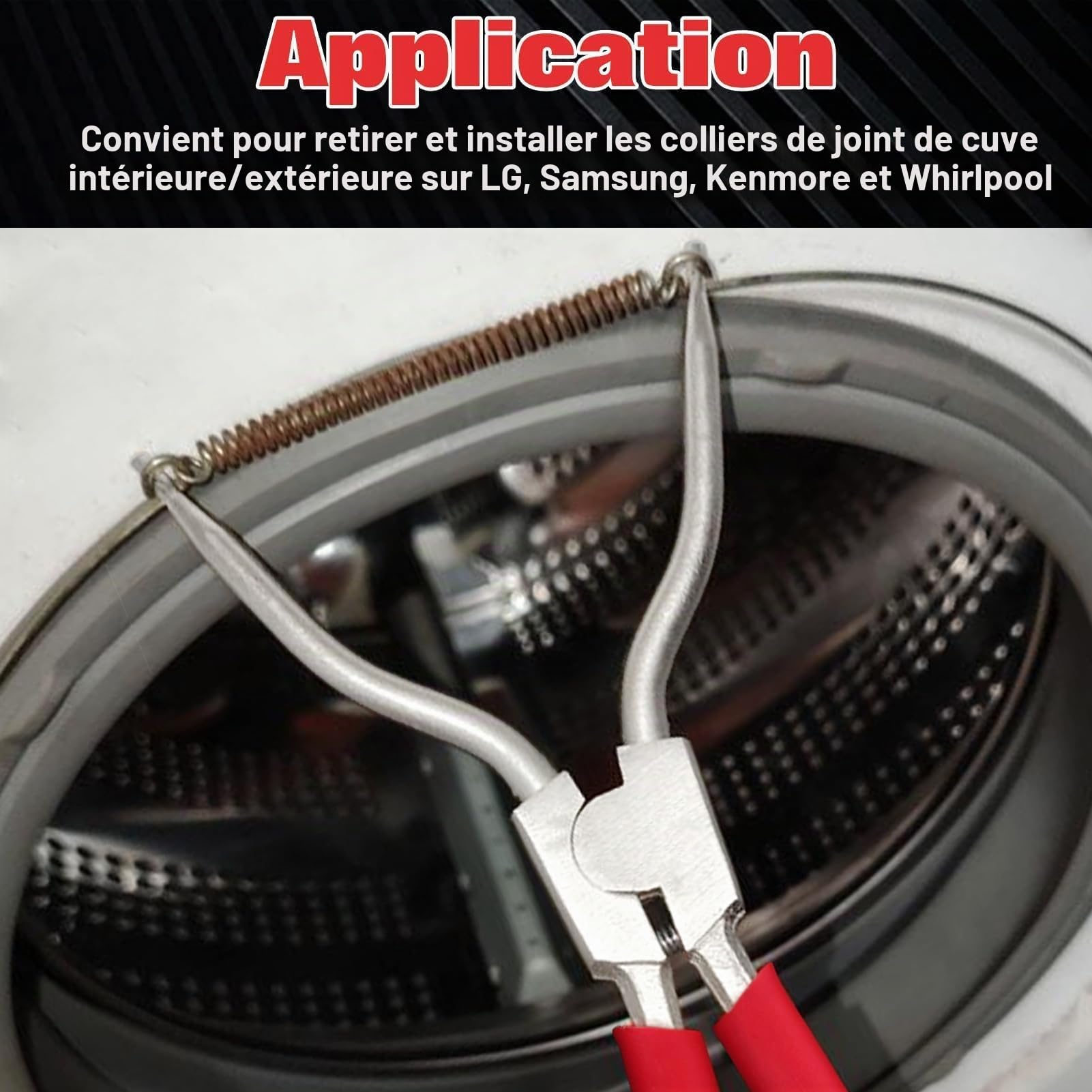 LEONTOOL pince ressort cuve lave-linge 148 mm