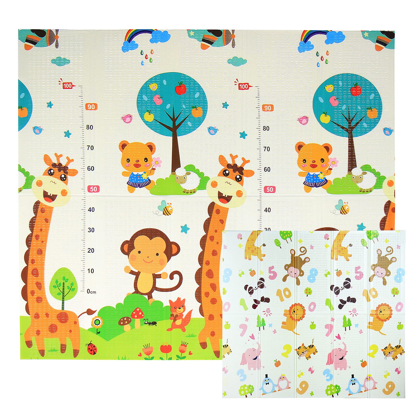 CCLIFE Baby & Kids tapis jeux 196x175 chiffres girafes