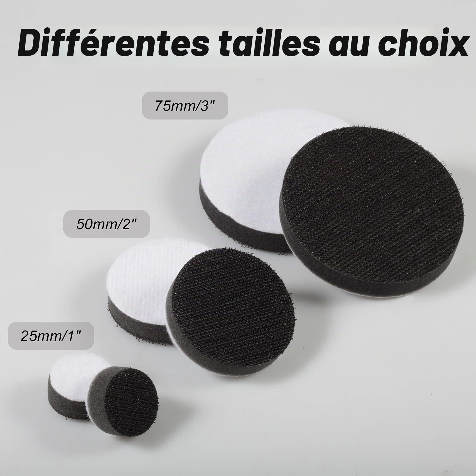 LEONTOOL Sanding Lot 5 Tampons Mousse 25mm 1 Pouce