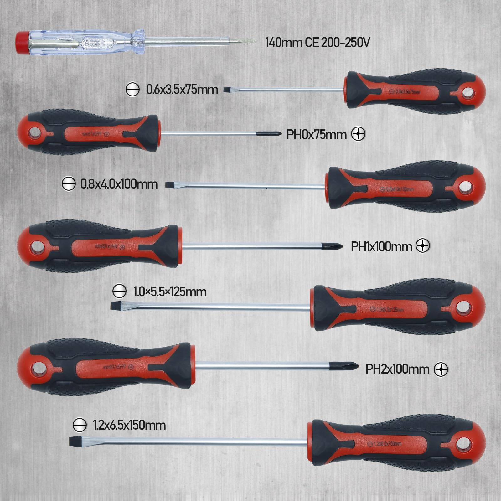 CCLIFE Screwdriver Sets Jeu Pinces Tournevis 12 Pièces