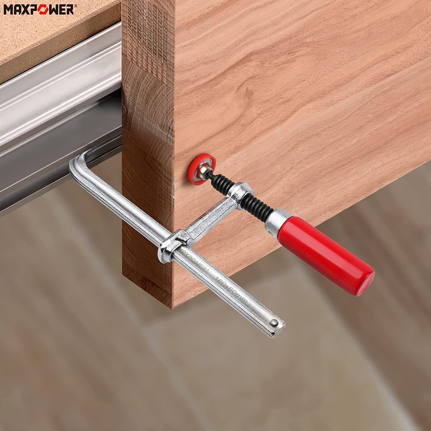 MaxPower Outils de serrage serre-joint rail 2 pcs 160x60mm