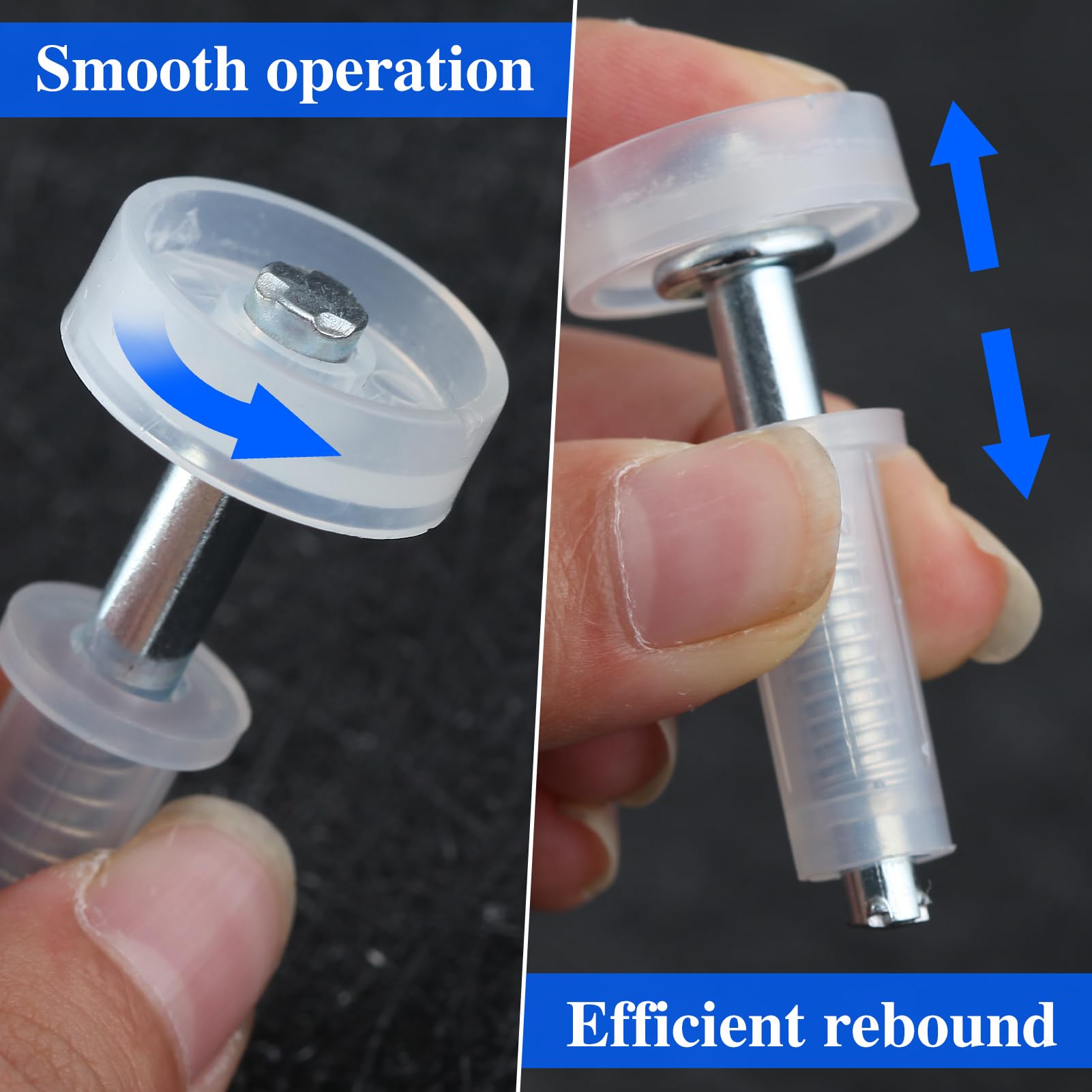 LEONTOOL Vis Écrous Kit Porte Coulissante 2 Volets Pivots Guidage
