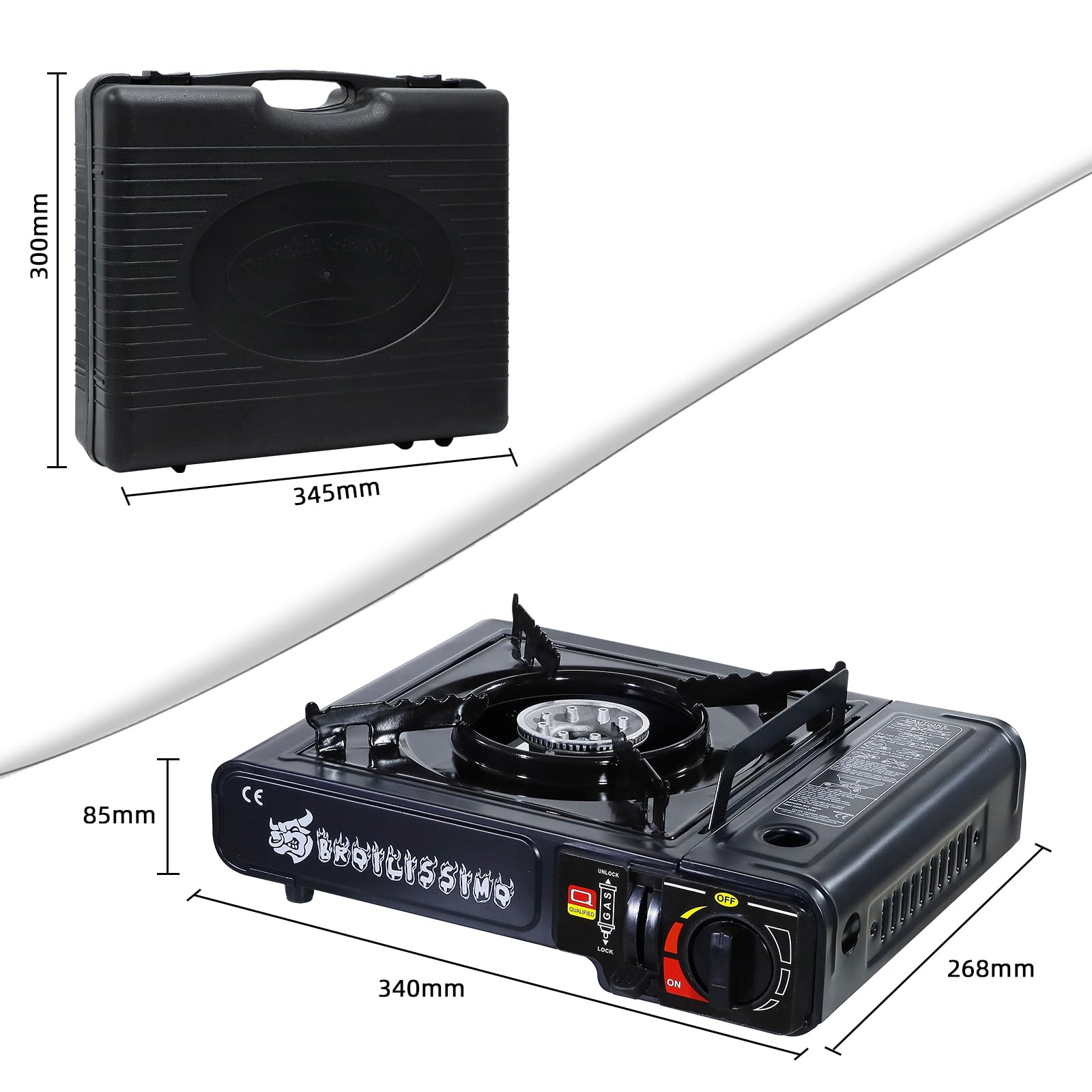 CCLife réchaud gaz camping piezo 2,5 kW