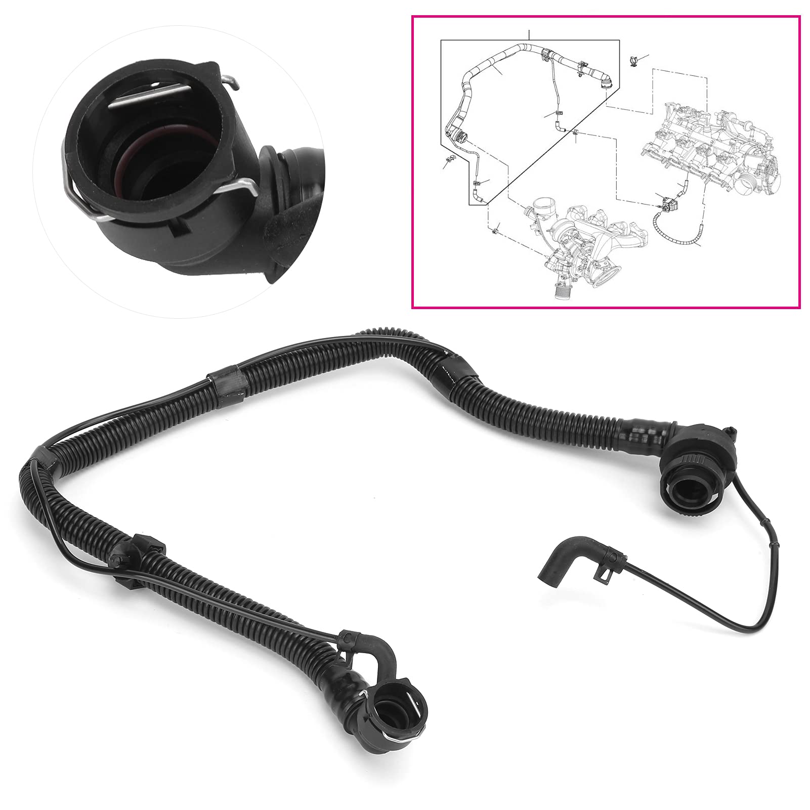 OUKENS tuyau ventilation carter 25193343 ABS Cruze