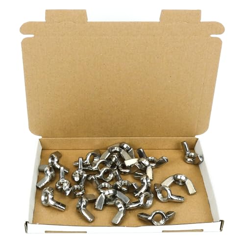 DAUMLINK Écrous Écrou papillon M12 inox 25 pcs sans outil