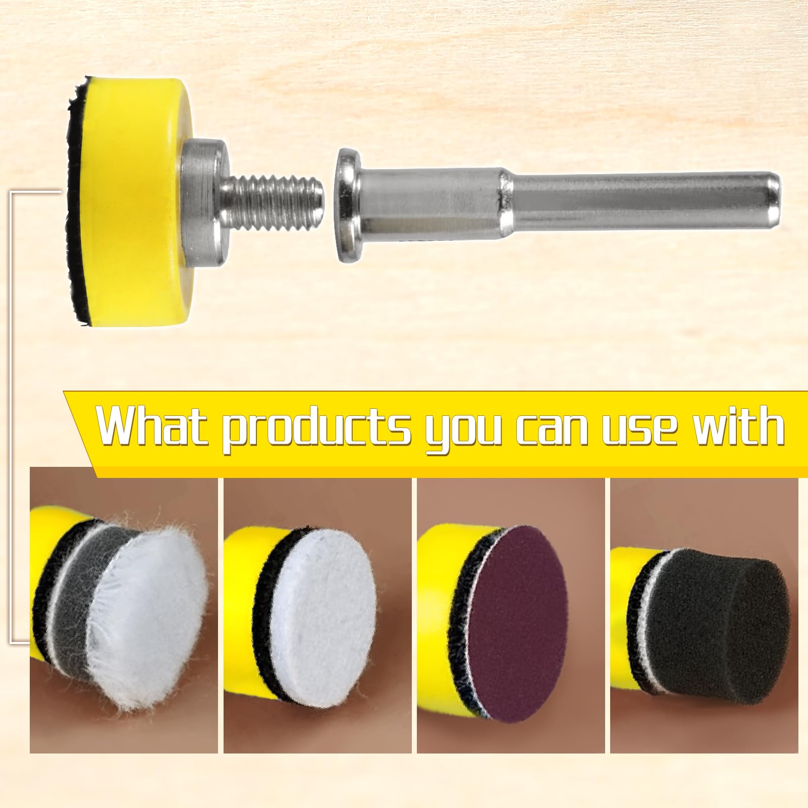 LEONTOOL Sanding patin ponçage 2,5 cm lot 5 perceuse