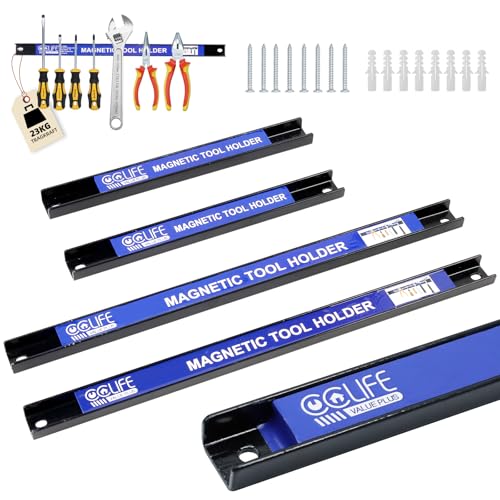 CCLIFE DIY Tools 4 barres magnétiques 23+37cm 9+15kg