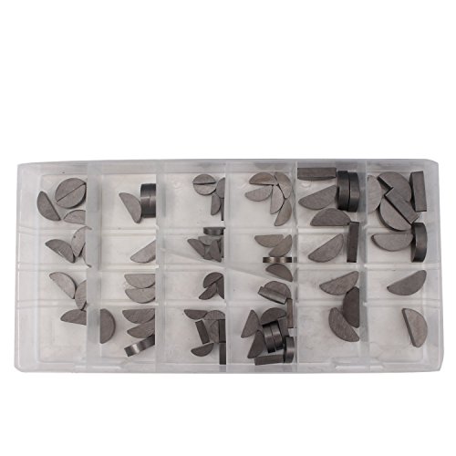 CCLIFE DIY Tools Coffret Cales Ressort 60 Pièces Demi-Lune