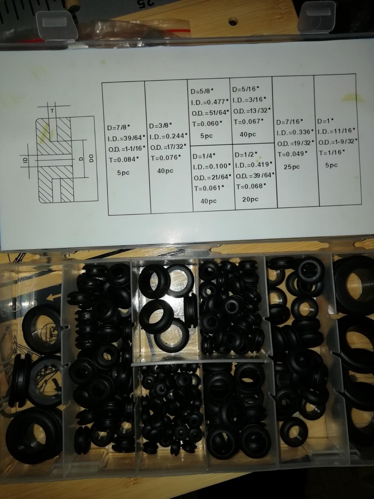 CCLIFE DIY Tools Coffret Oeillets Passe-Câble 180 Pièces