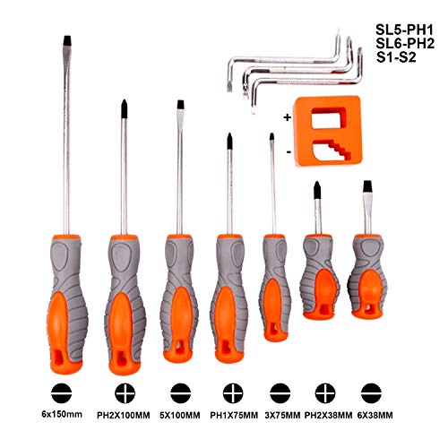 CCLIFE Screwdriver Sets 11 tournevis magnétiques Z + magnétiseur