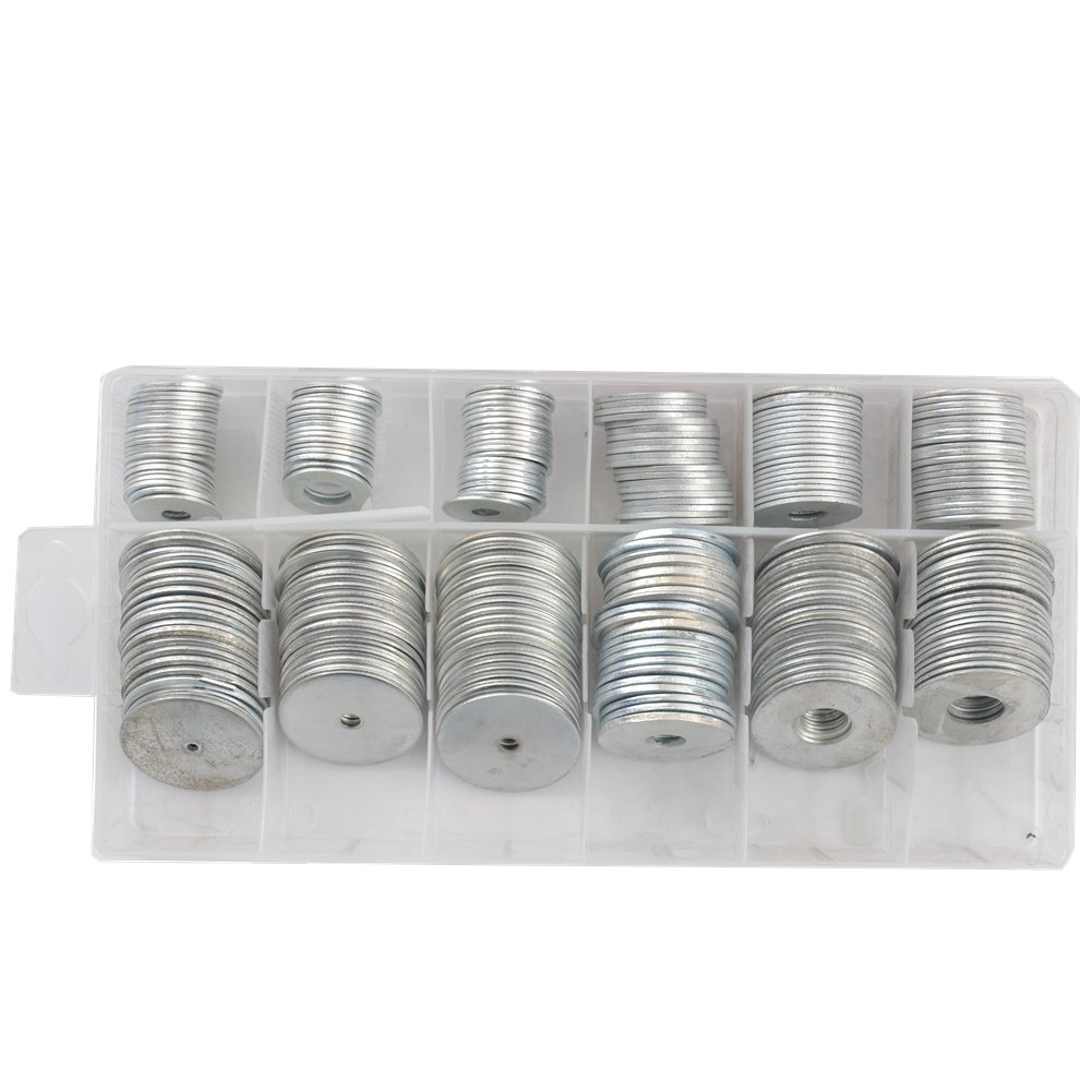 CCLIFE DIY Tools coffret 240 rondelles plates M2-M12