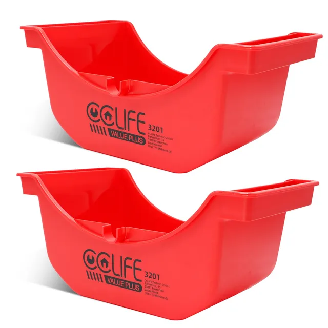 CCLIFE Oil Tools bac récupération huile 2,5 L lot 2 pcs camion