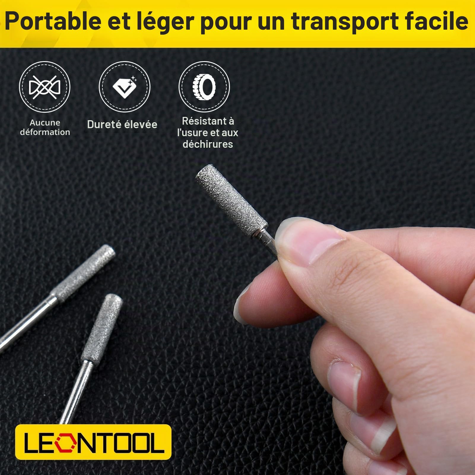 LEONTOOL Lime Diamant Tronçonneuse 4/4,8/5,5 mm Argent 18 Pièces