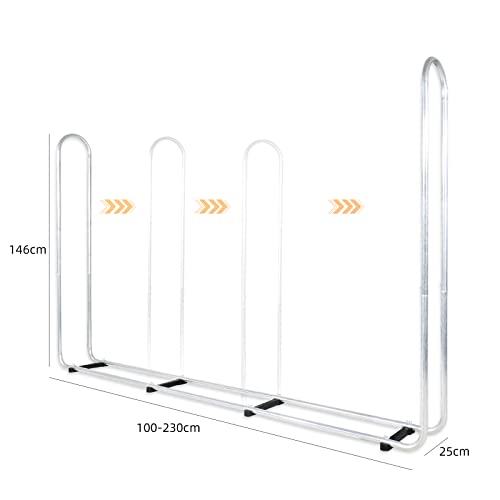 CCLIFE DIY Tools range-bûches métal bois 25-40 cm housse