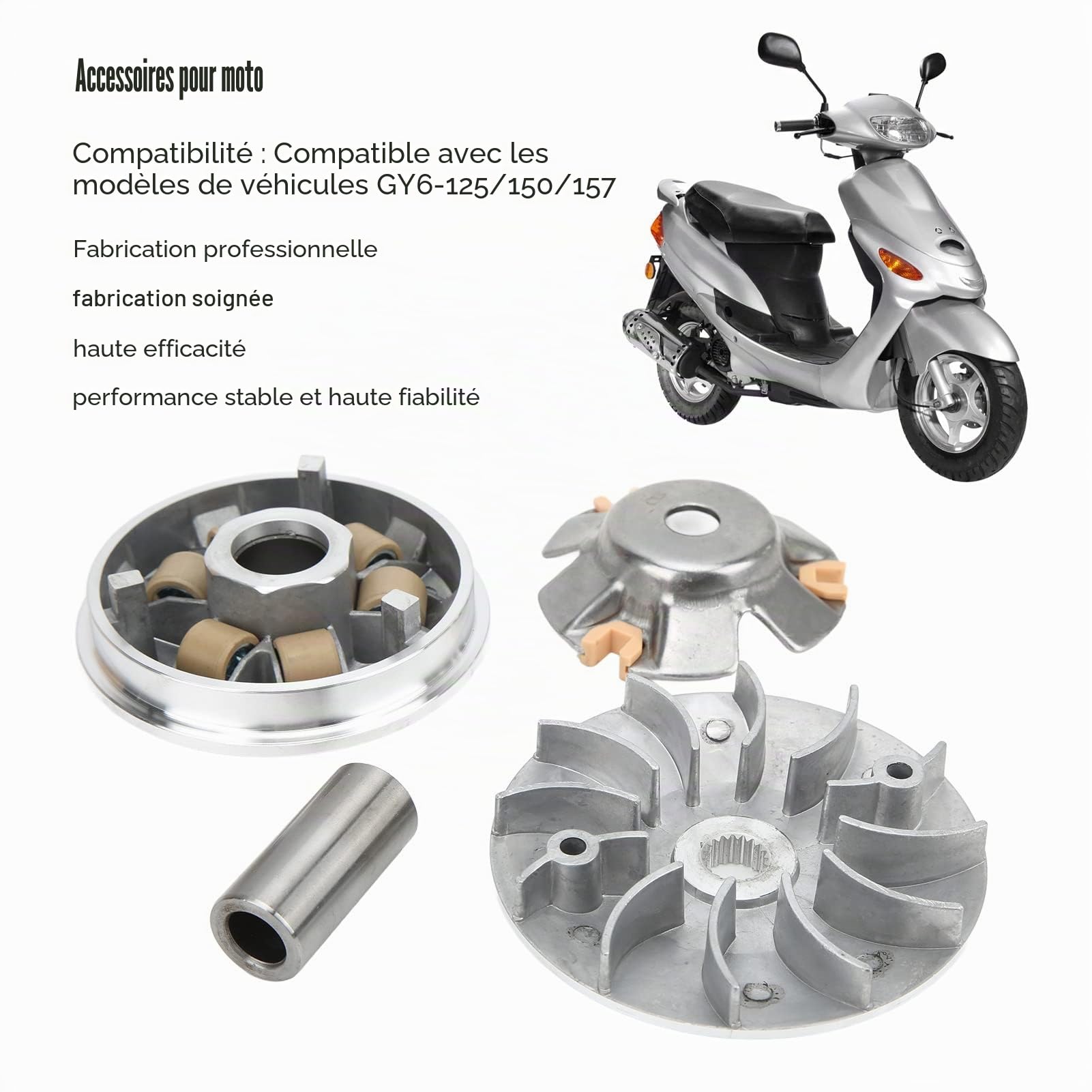 OUKENS Kit variateur complet GY6 125 150 157CC scooter