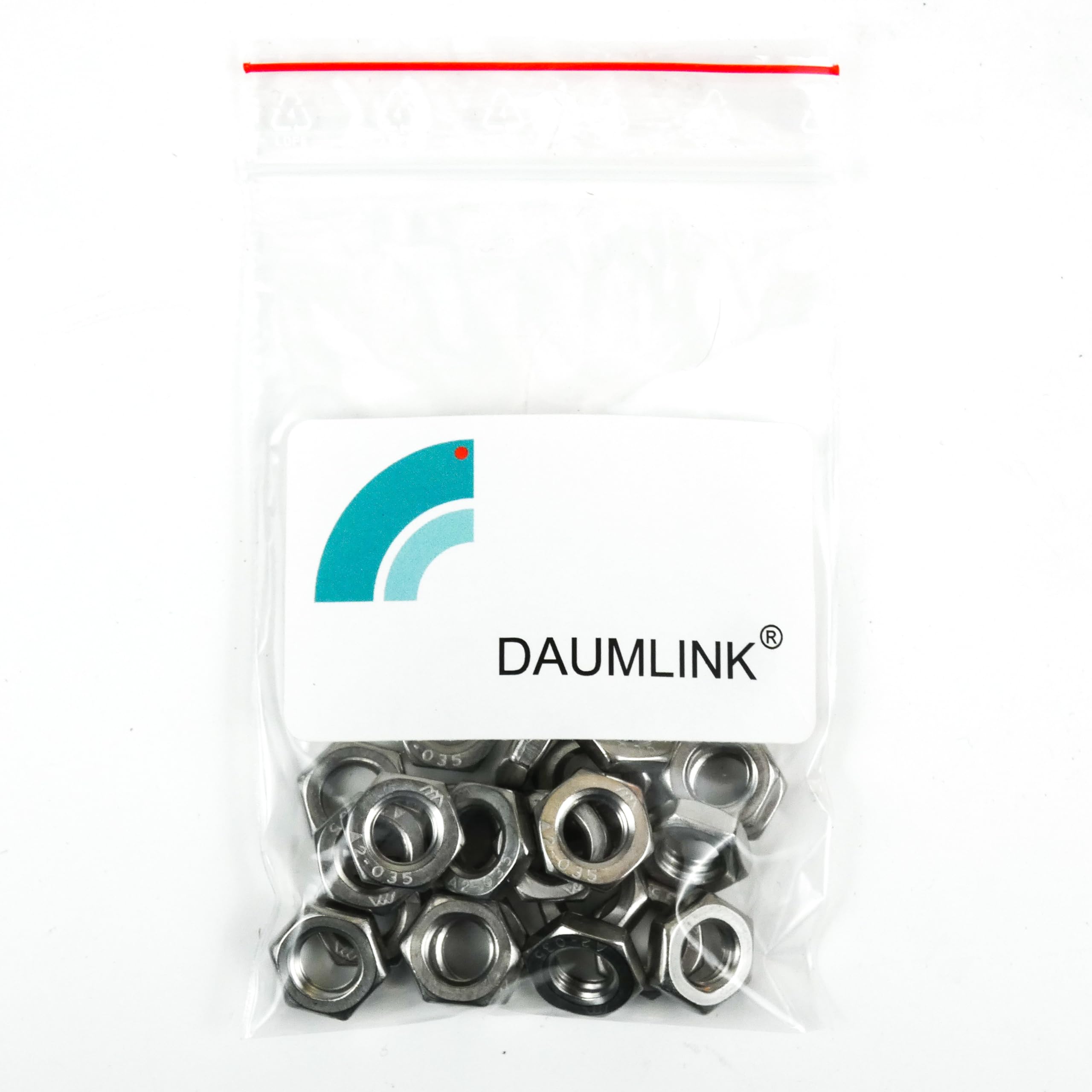 DAUMLINK Écrous bas DIN 439 M8 inox A2 lot 25