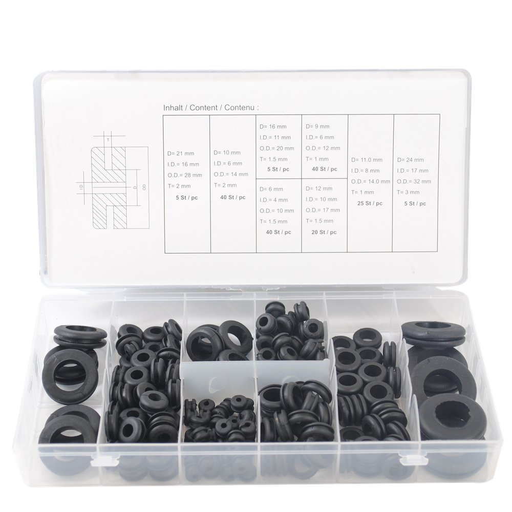 CCLIFE DIY Tools Coffret Oeillets Passe-Câble 180 Pièces