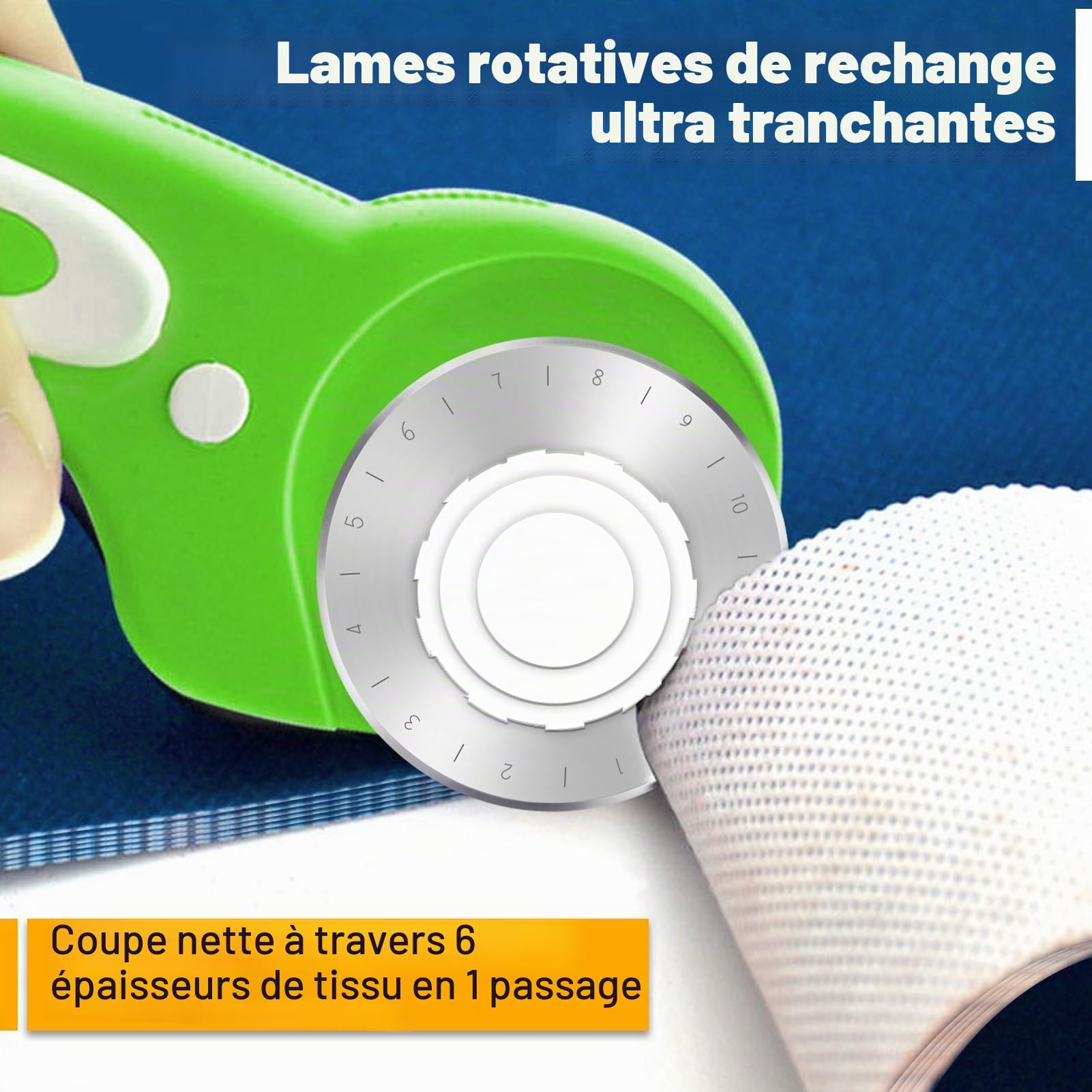 LEONTOOL Lames Rotatives 60 mm Lot de 10 Acier SK5