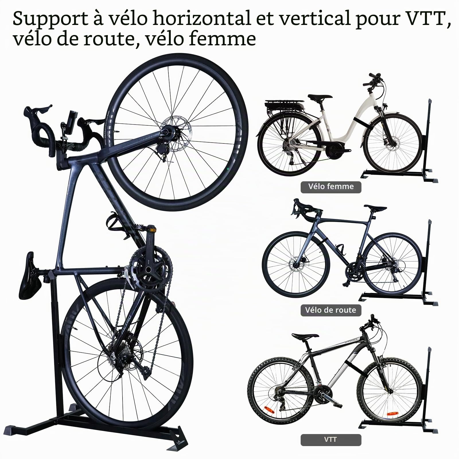 CCLIFE DIY Tools support vélo vertical 24-29 pouces 30 kg